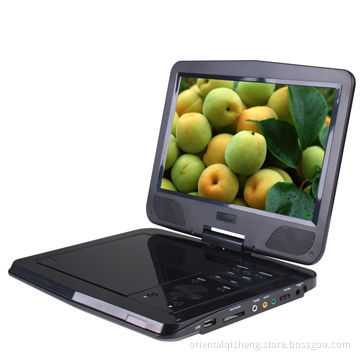 10-inch Portable DVD Player with USB and Card Reader, TV Tuner, Game Function